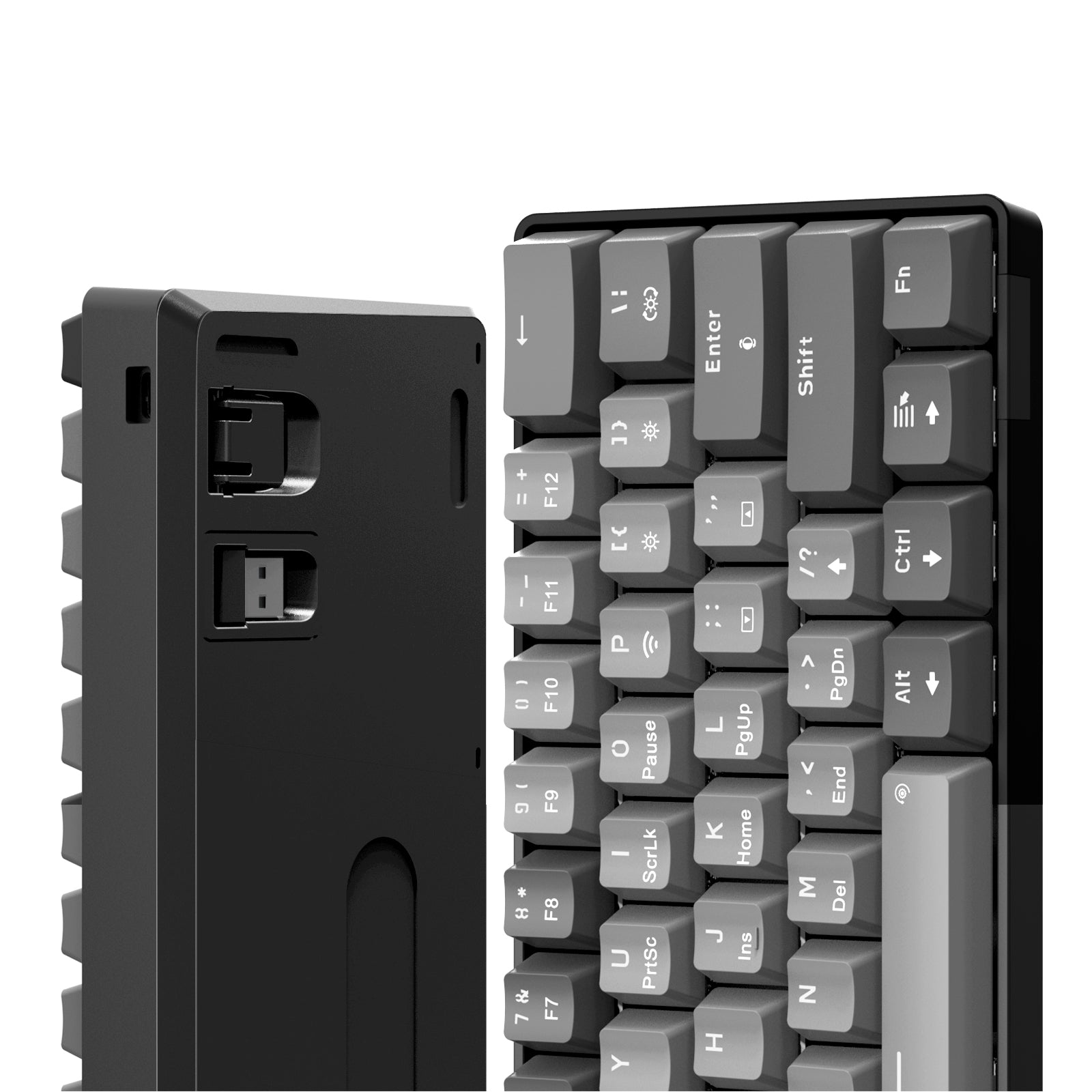 SABLUTE SG Mechanical Gaming Keyboard, 60% Compact Red Switch RGB Keyboard with 3 Link Methods