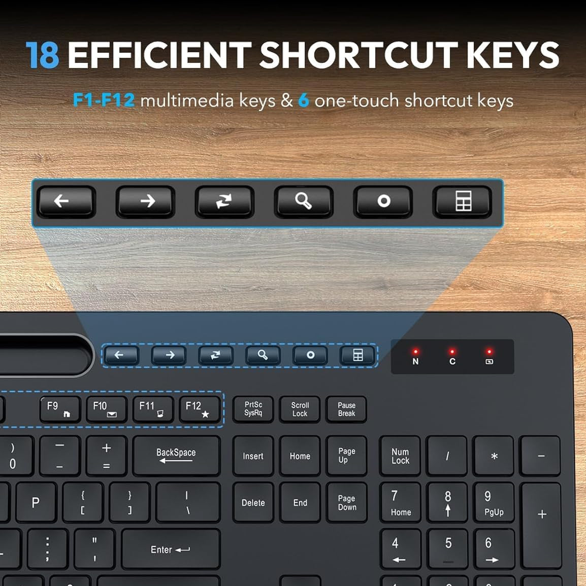 Wireless Keyboard and Mouse Combo KM23