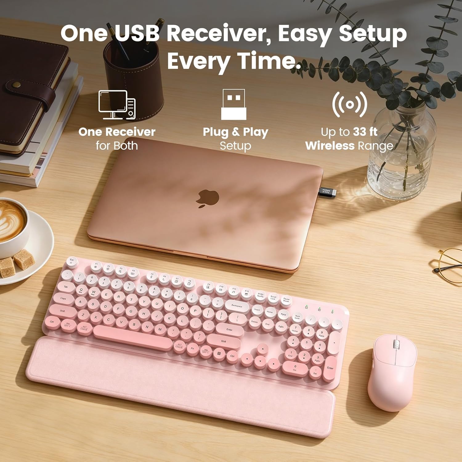 Wireless Keyboard and Mouse Combo CK23Plus