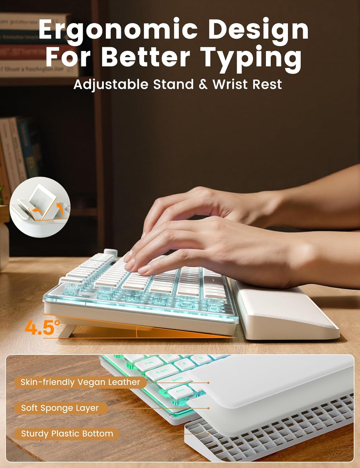Sablute RGB Wireless Keyboard and Mouse Combo KM41 Pro