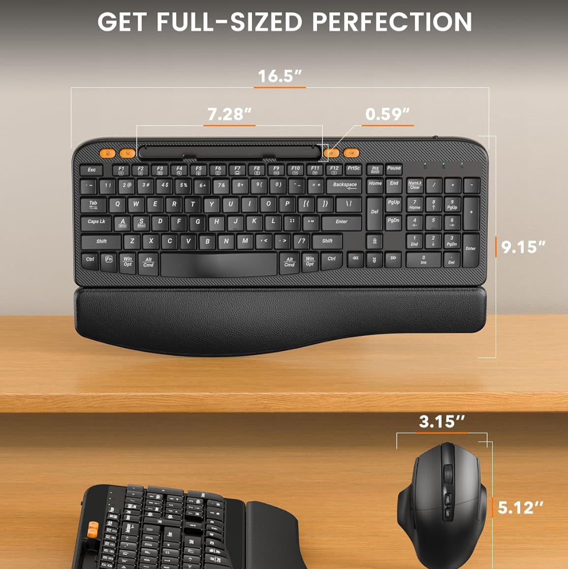 Wireless Keyboard and Mouse Combo MA22 PLUS