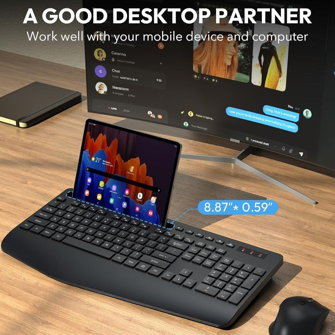 Wireless Keyboard and Mouse Combo KM23