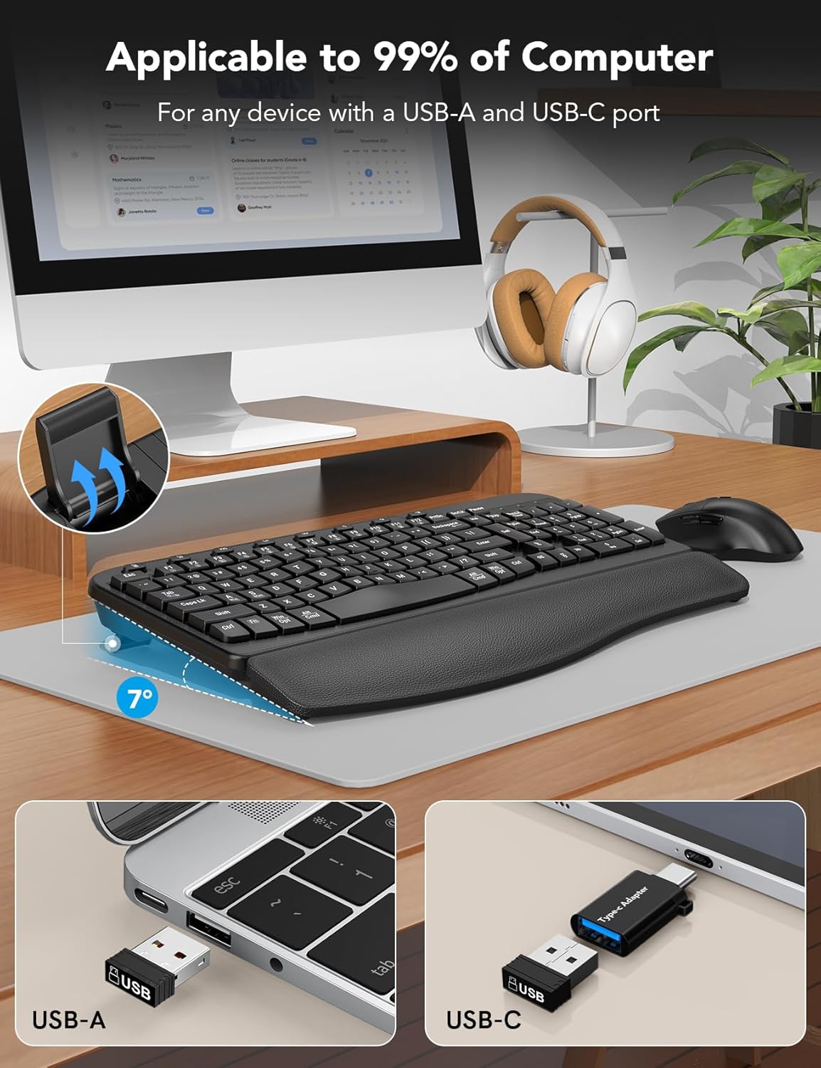 Wireless Keyboard and Mouse Combo MA12