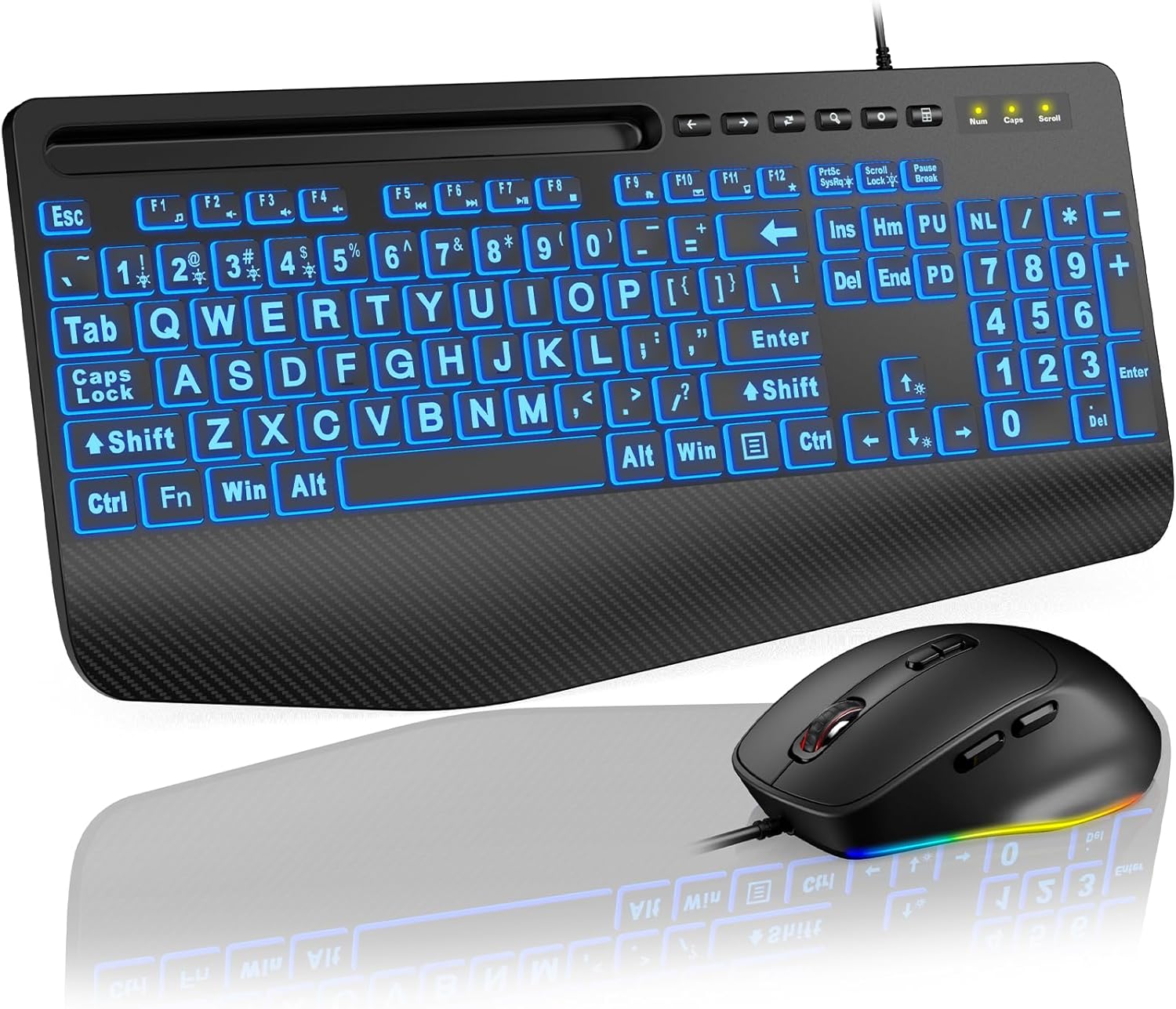 SABLUTE KM21Pro Wired Keyboard Mouse Combo