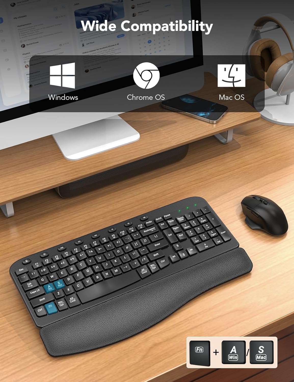 Wireless Keyboard and Mouse Combo MA12