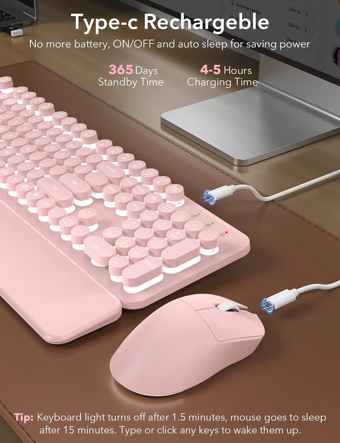 Sablute Wireless Backlit Keyboard and Mouse Combo CK23 Pro
