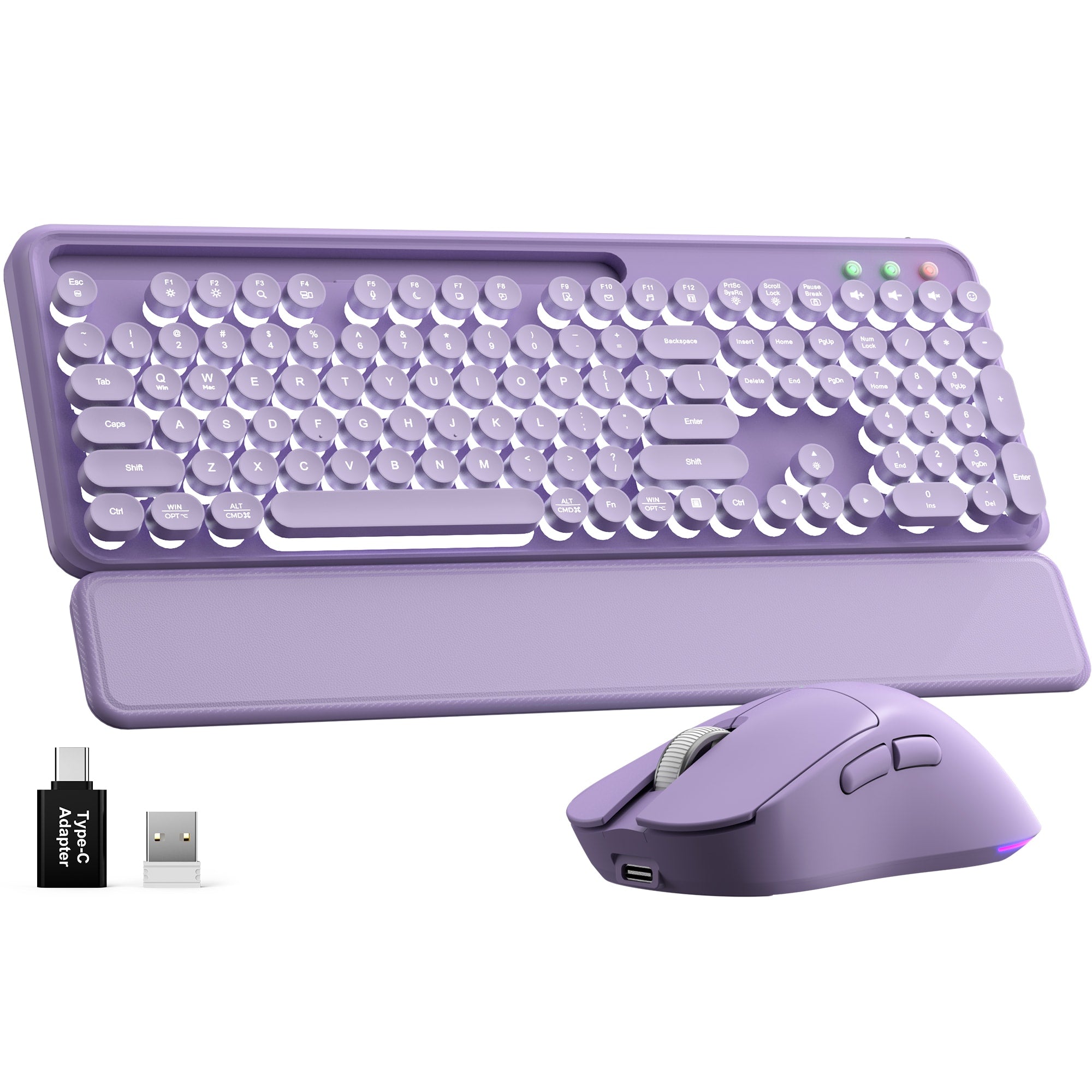 Sablute Wireless Retro Keyboard and Mouse Combo CK13 Pro
