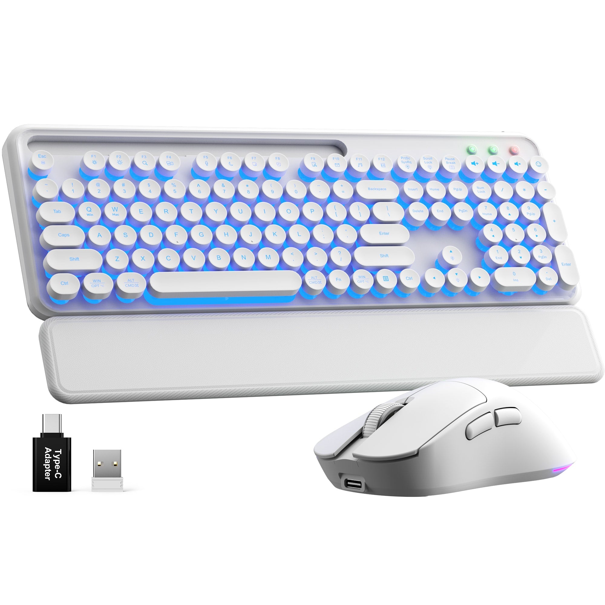 Sablute Wireless Retro Keyboard and Mouse Combo CK13 Pro