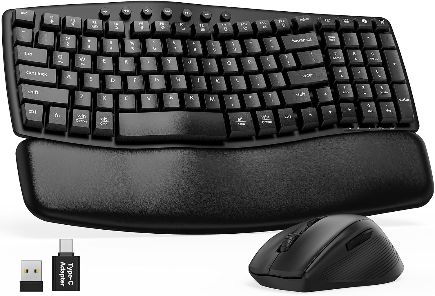 Sablute MA61 Wave Ergonomic Wireless Keyboard & Mouse Combo