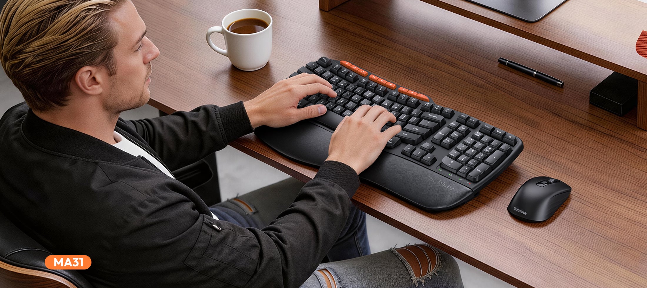 Ergonomic Keyboard & Mouse Combos