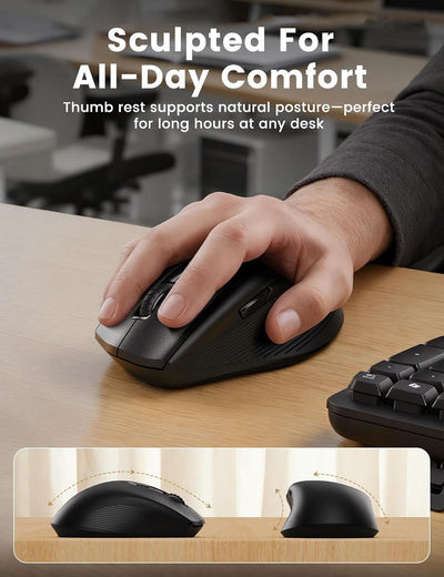 Sablute Ergonomic Wireless Keyboard and Mouse Combo MA41