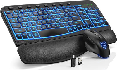 Ergonomic Wireless Backlit Keyboard and Mouse Combo MA12 Pro