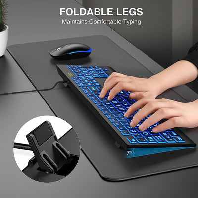 Large Print Backlit Wired USB Keyboard K11 Pro