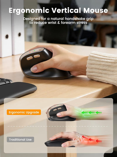 Sablute Ergonomic Wireless Vertical Mouse MAM3