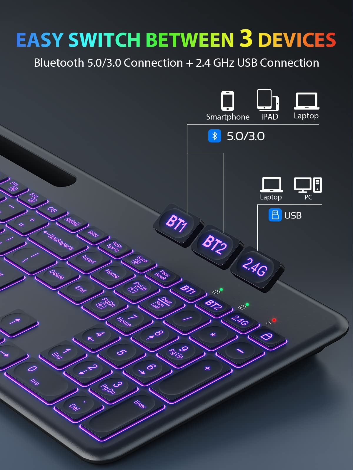 SABLUTE Wireless Keyboard