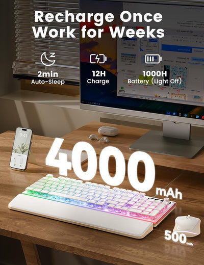 Sablute RGB Wireless Keyboard and Mouse Combo KM41 Pro