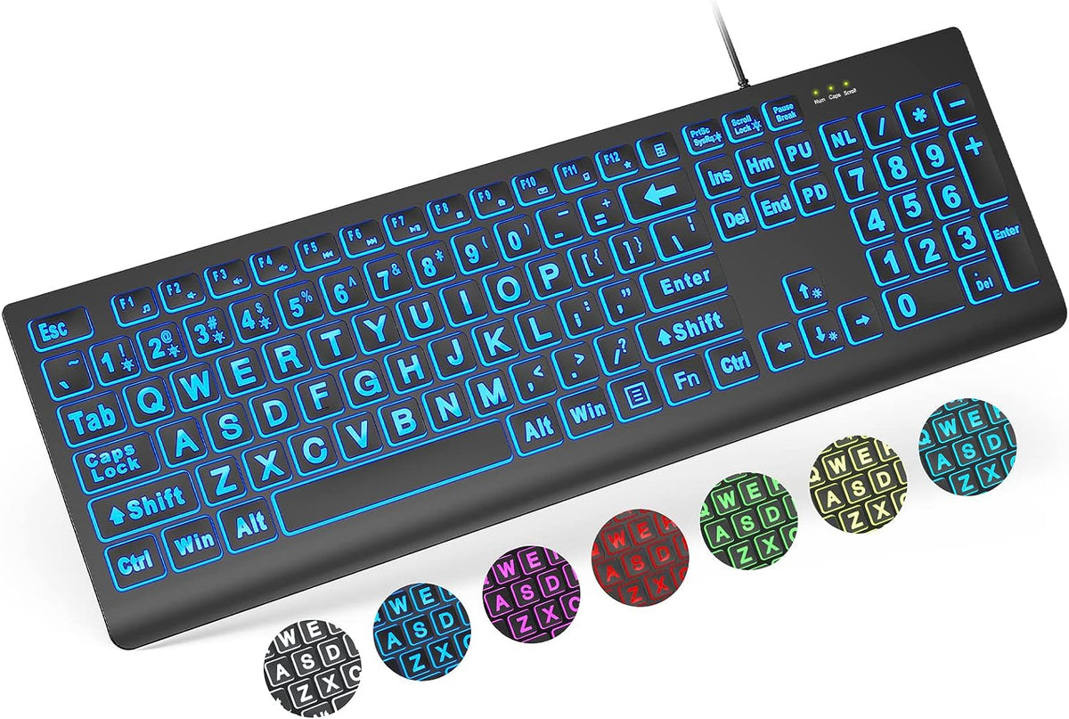 Logitech Lighted Keyboard And Mouse