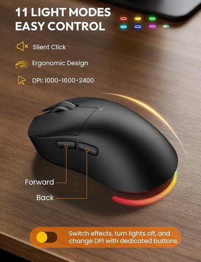 Sablute Wireless Retro Keyboard and Mouse Combo CK13 Pro