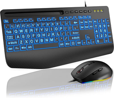 SABLUTE KM21Pro Wired Keyboard Mouse Combo