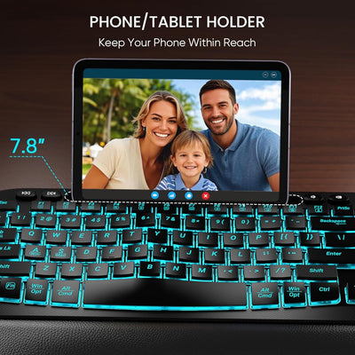 Sablute Wave Keys Wireless Backlit Keyboard and Mouse Combo MA22 Pro