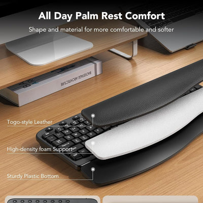 Sablute Wave Keys Ergonomic Wireless Keyboard and Mouse Combo MA12