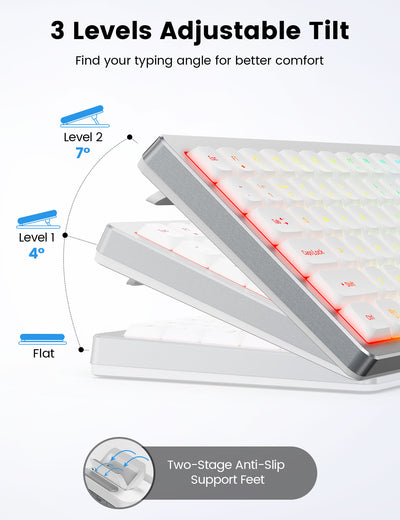 Sablute Backlit Wireless Keyboard & Mouse Combo with Bluetooth | KM62
