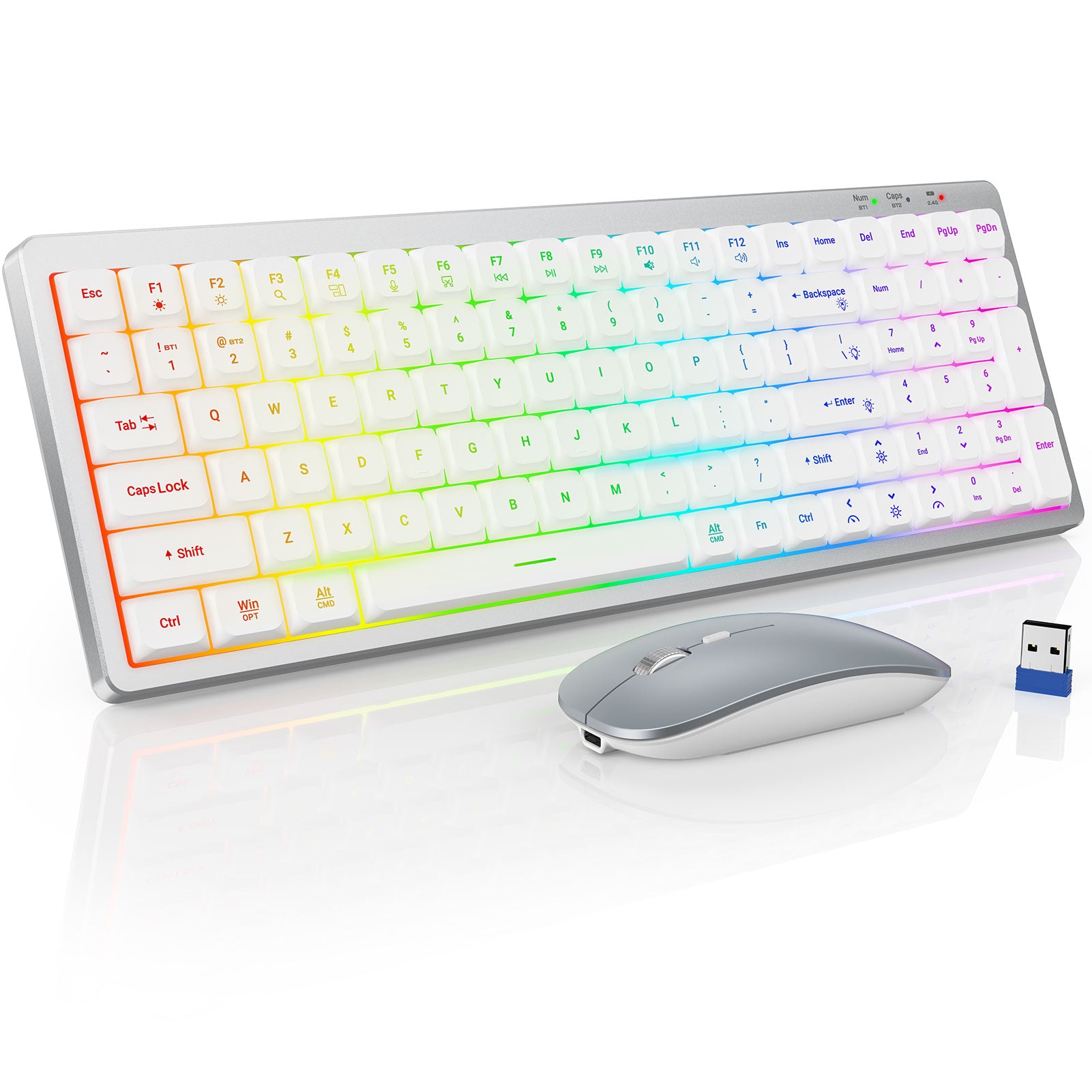 Sablute Backlit Wireless Keyboard & Mouse Combo with Bluetooth | KM62