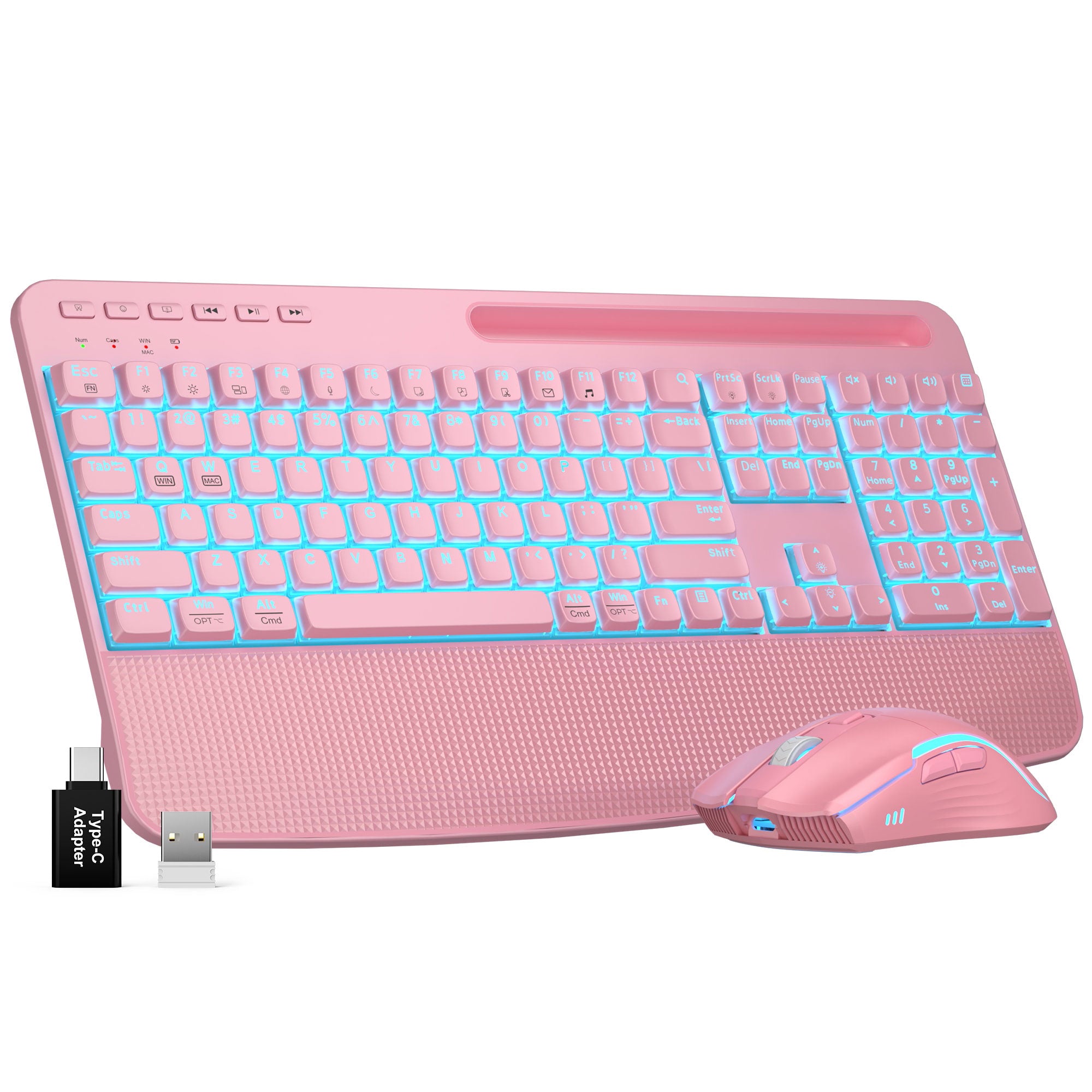Sablute Backlit Wireless Keyboard and Mouse Combo KM25Pro