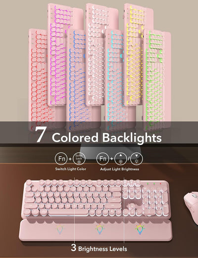 Sablute Wireless Backlit Keyboard and Mouse Combo CK23 Pro