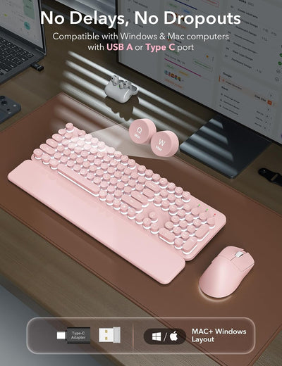 Sablute Wireless Backlit Keyboard and Mouse Combo CK23 Pro