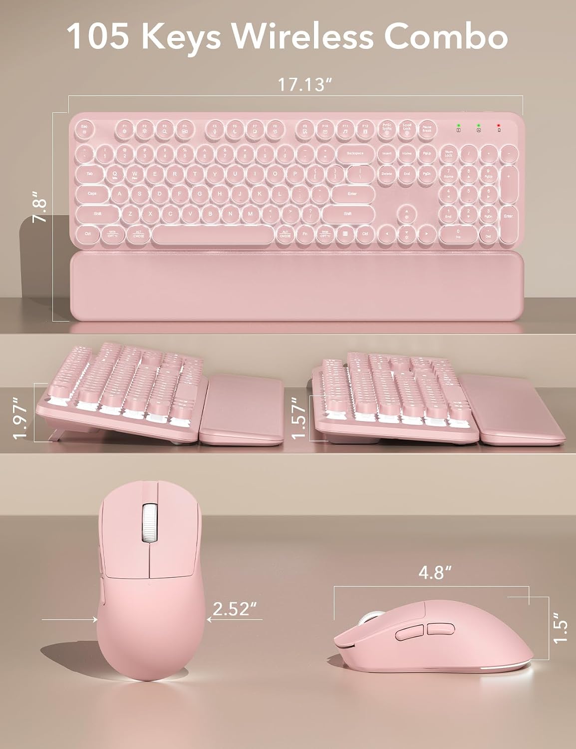Sablute Wireless Backlit Keyboard and Mouse Combo CK23 Pro