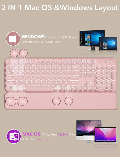 Sablute Wireless Backlit Keyboard and Mouse Combo CK23 Pro