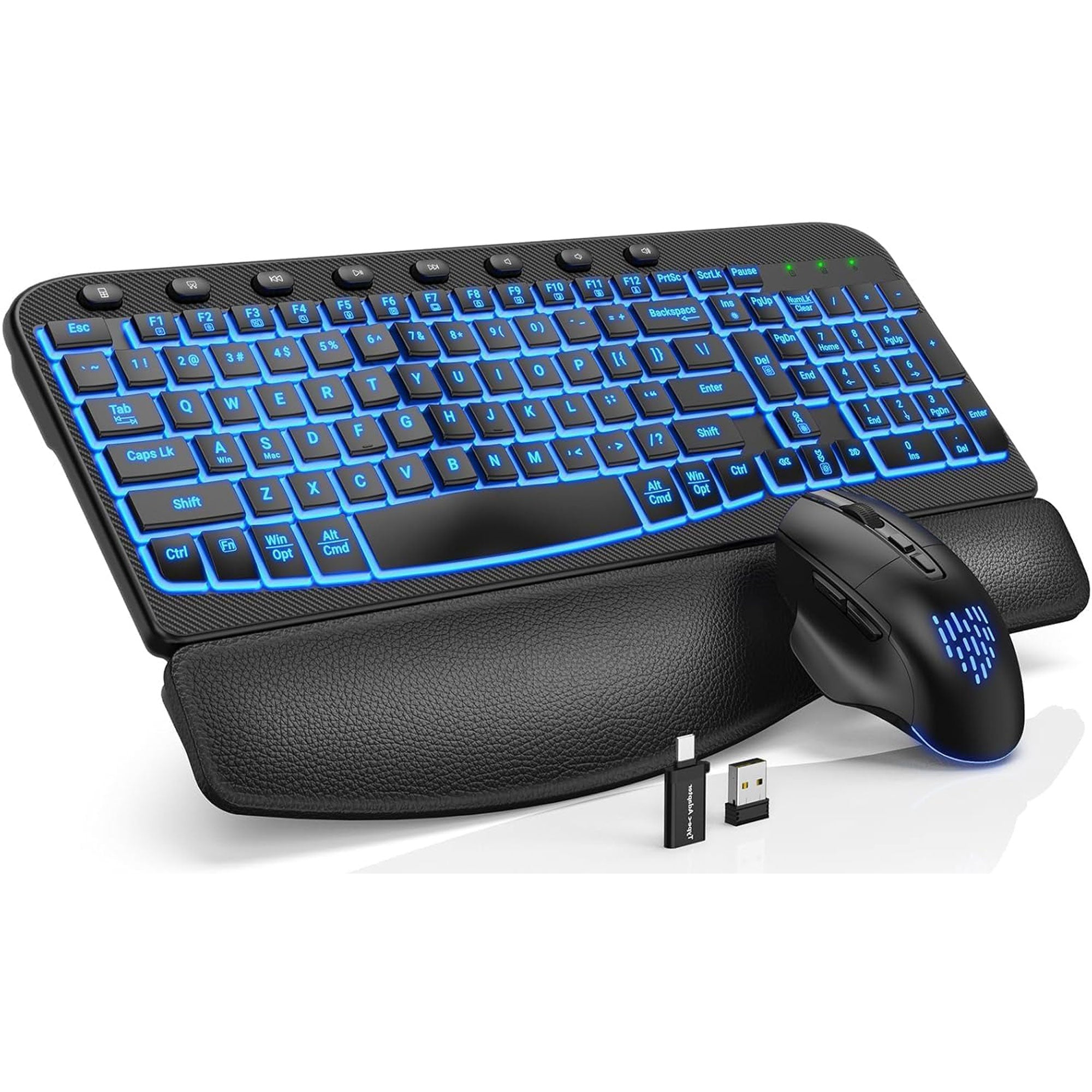 Sablute Ergonomic Wireless Backlit Keyboard and Mouse Combo MA12 Pro