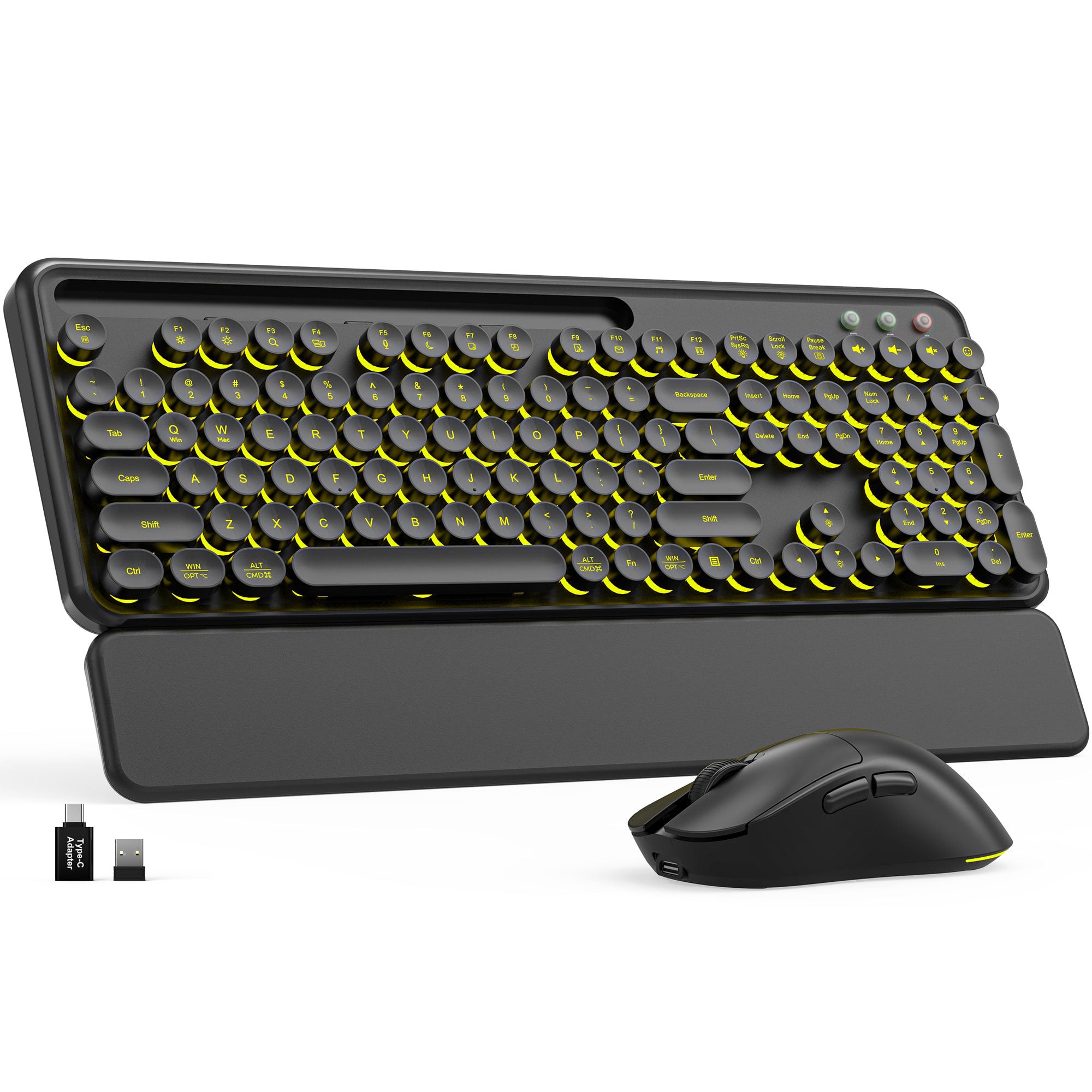Sablute Wireless Retro Keyboard and Mouse Combo CK13 Pro