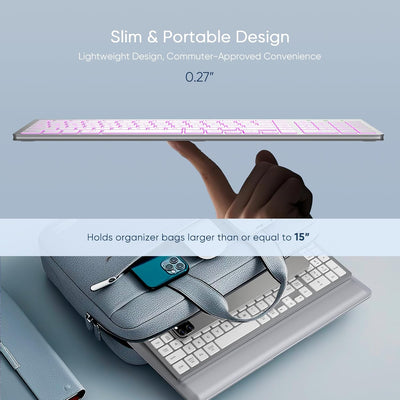 Sablute Low Profile Wireless Backlit Keyboard KN368
