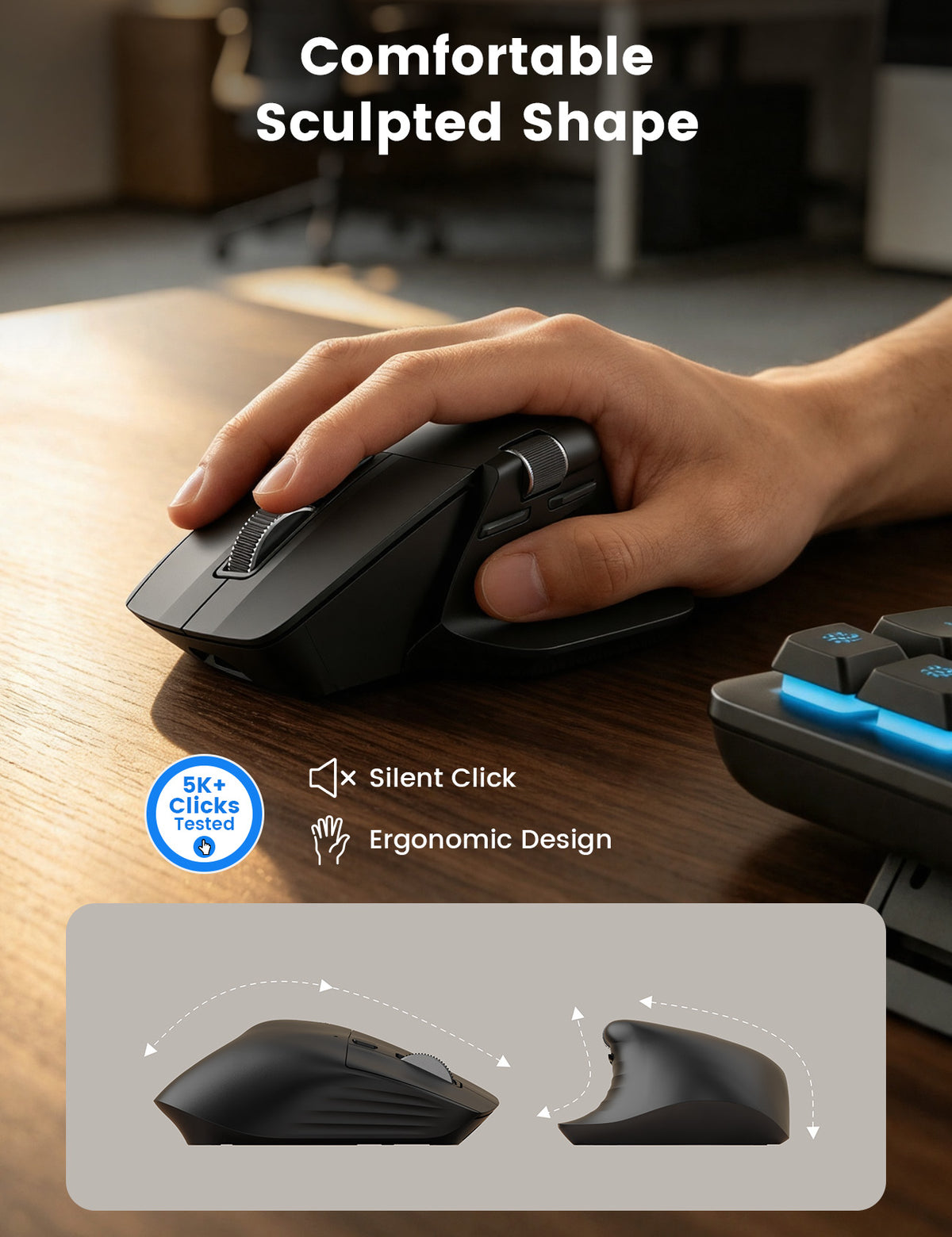 SABLUTE M41 Pro Wireless Keyboard and Mouse Combo