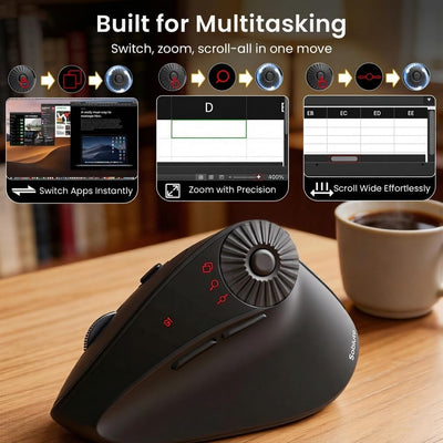 Sablute Ergonomic Vertical Wireless Mouse for S/M Hands MAM51