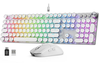 Sablute KM81 Retro Wireless Mechanical Keyboard & Mouse Combo