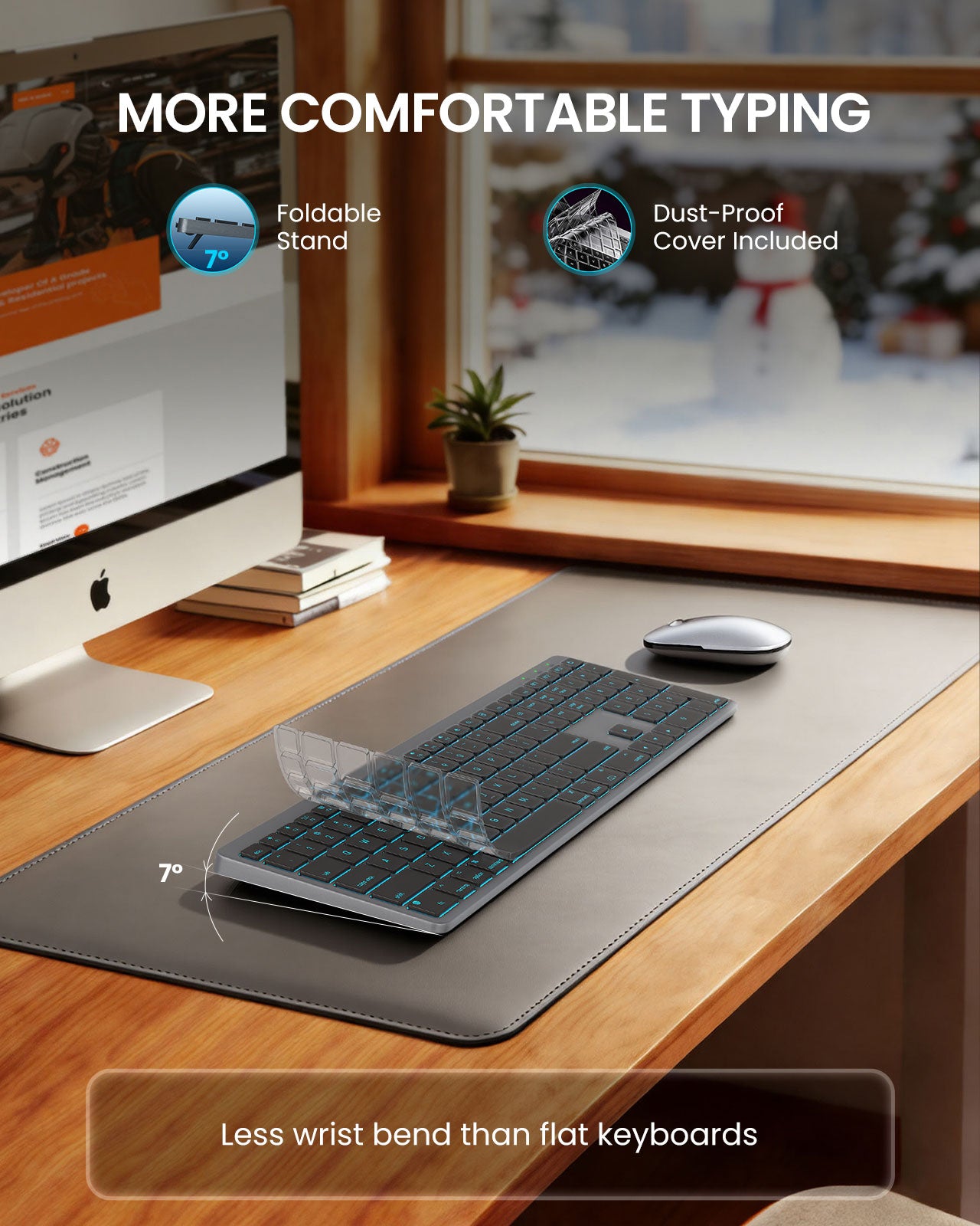 Sablute Wireless Keyboard and Mouse Combo for Mac KMA1 Pro