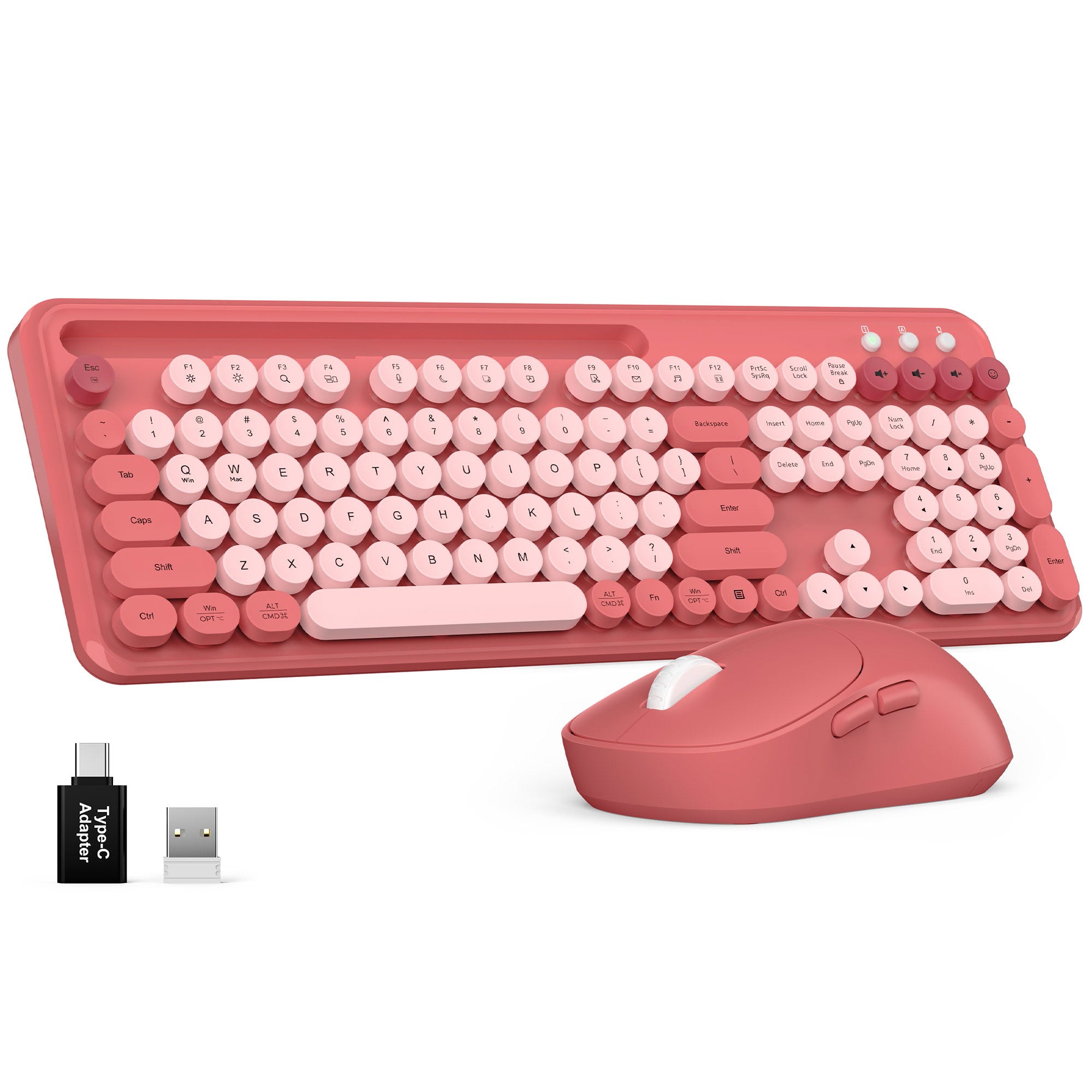 Sablute 100% Layout Wireless Typewriter Keyboard and Mouse Combo CK13 