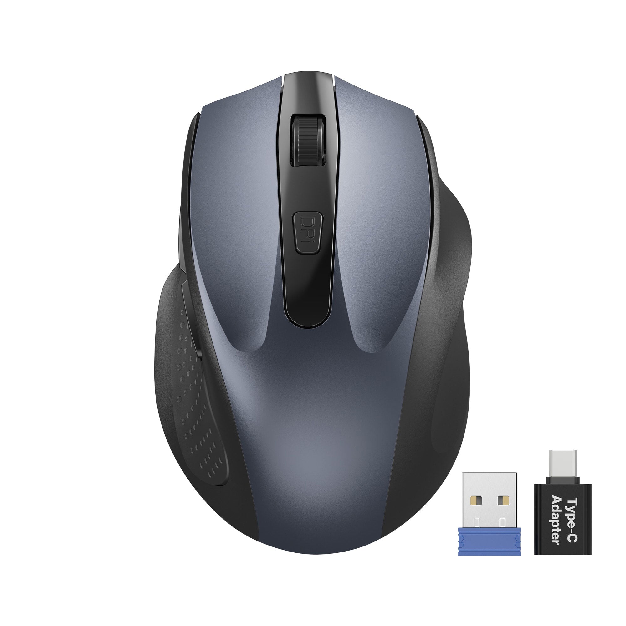 Sablute compact wireless mouse for office and travel with quiet clicking, ergonomic thumb support, compatibility for Windows and Mac devices CE1566