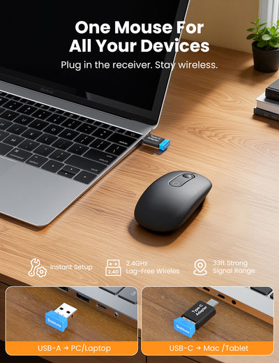 Sablute Compact Portable 2.4G Wireless Mouse M41