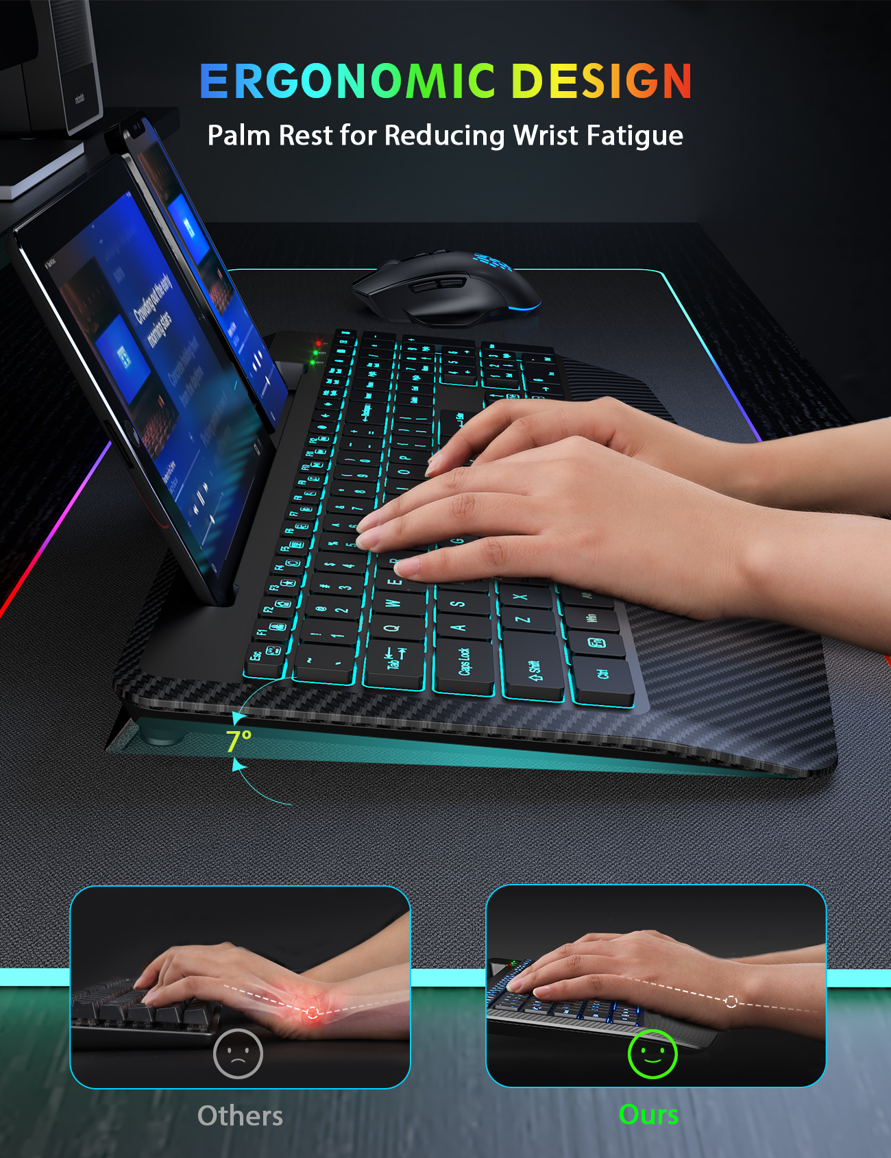 Wireless Keyboard and Mouse KM22 Ultra