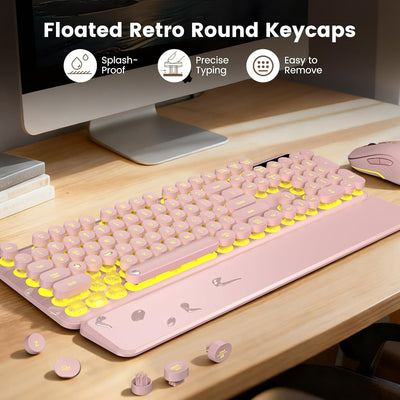 Sablute Wireless Backlit Keyboard and Mouse Combo CK23PRO