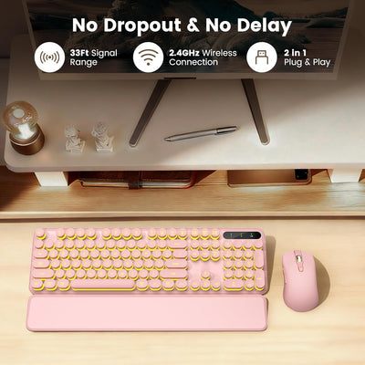 Sablute Wireless Backlit Keyboard and Mouse Combo CK23PRO